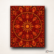 Ember Bloom (Mandala) -  Paint by numbers Kit -  Portrait By Numbers