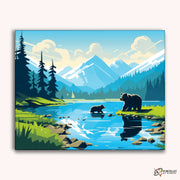 Emerald Lake -  Paint by Numbers Kit for Adults -  Portrait By Numbers