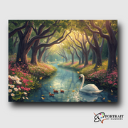 Enchanted River -  Paint by numbers Kit -  Portrait By Numbers