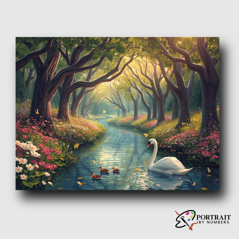 Enchanted River -  Paint by numbers Kit -  Portrait By Numbers