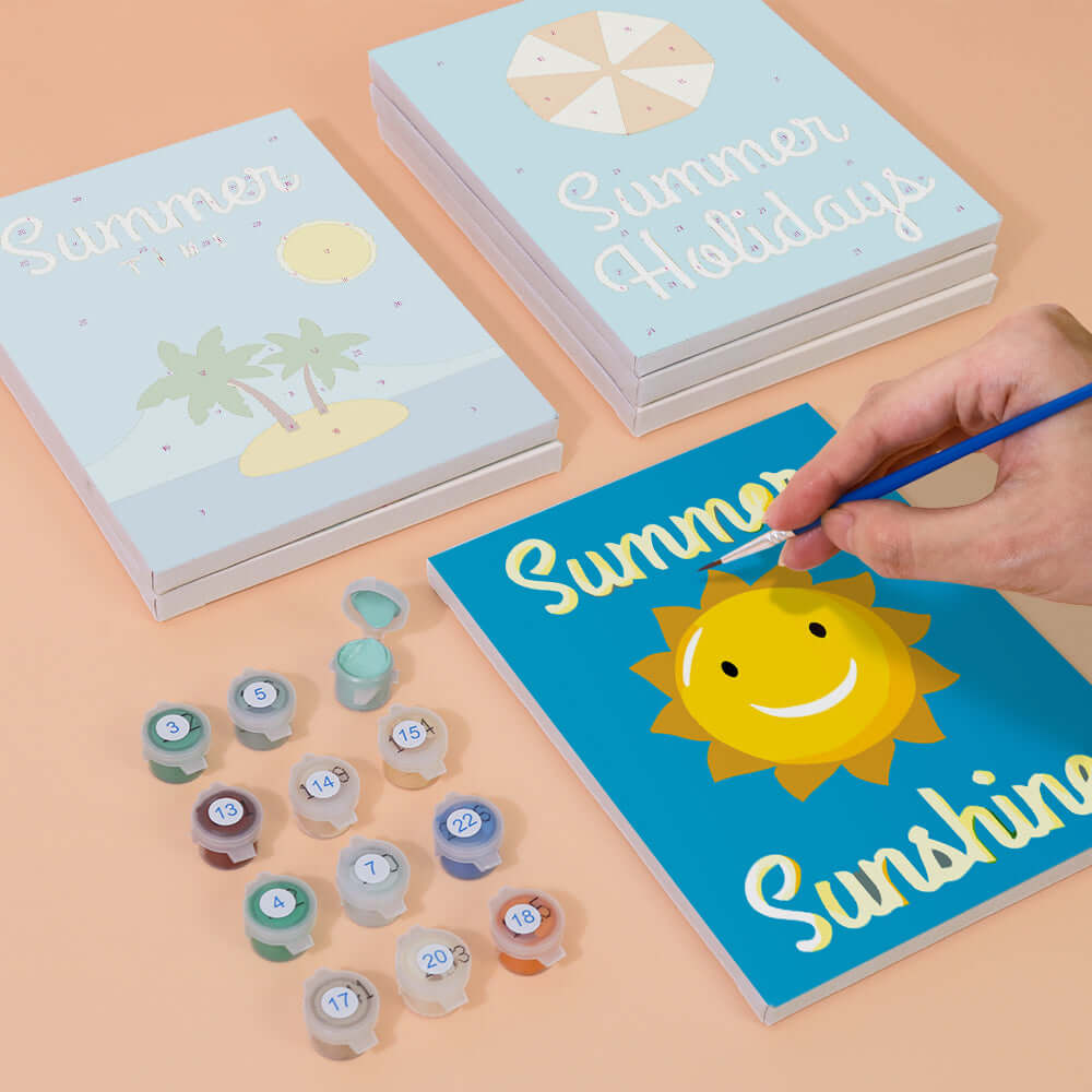 Endless Summer (Set of 6) -  Paint by Numbers Kit for Adults -  Portrait By Numbers