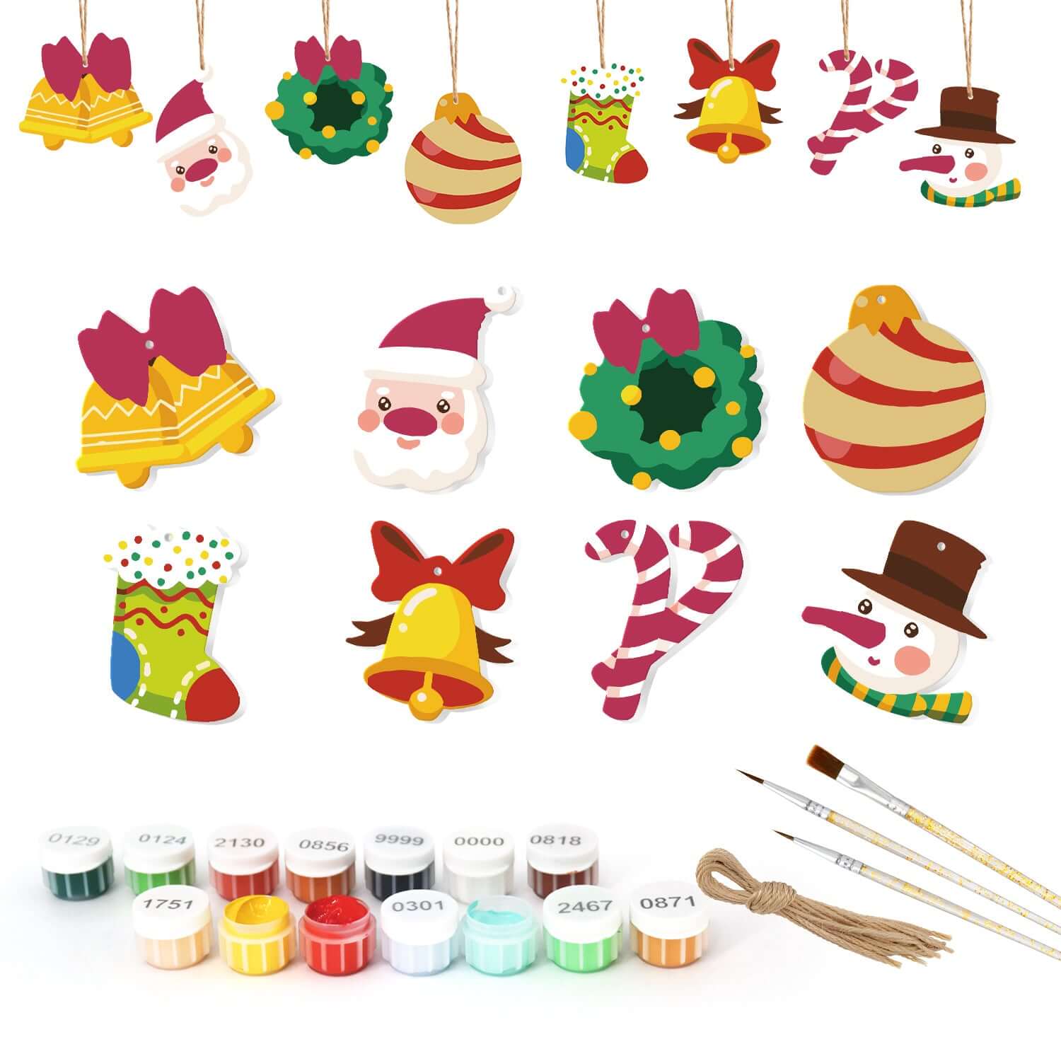 Festive Charm -  Paint by Numbers Kit for Adults -  Portrait By Numbers