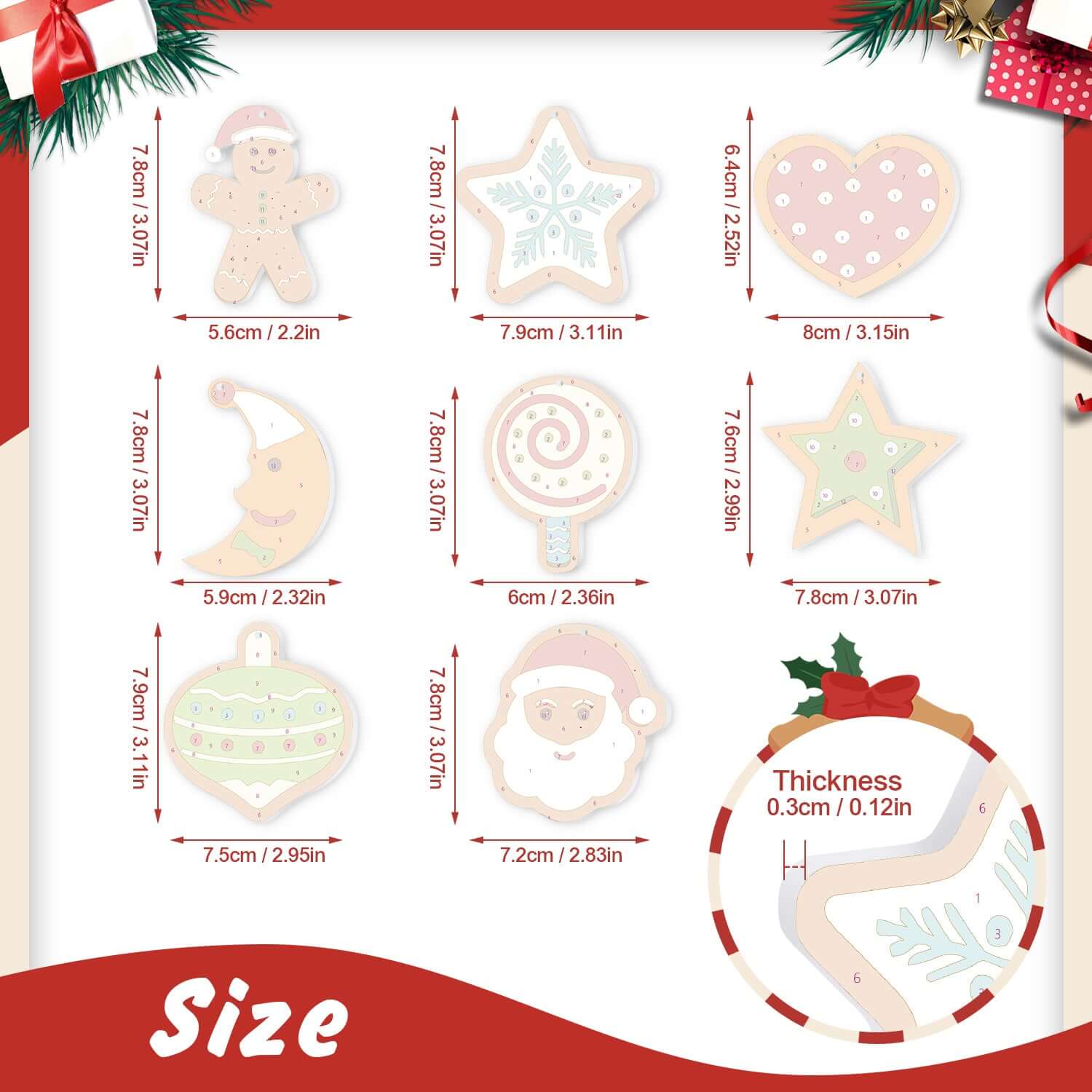 Festive Fun -  Paint by Numbers Kit for Adults | Relaxing DIY Art Gift | -  Portrait By Numbers