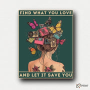 Find What You Love -  Paint by numbers Kit -  Portrait By Numbers