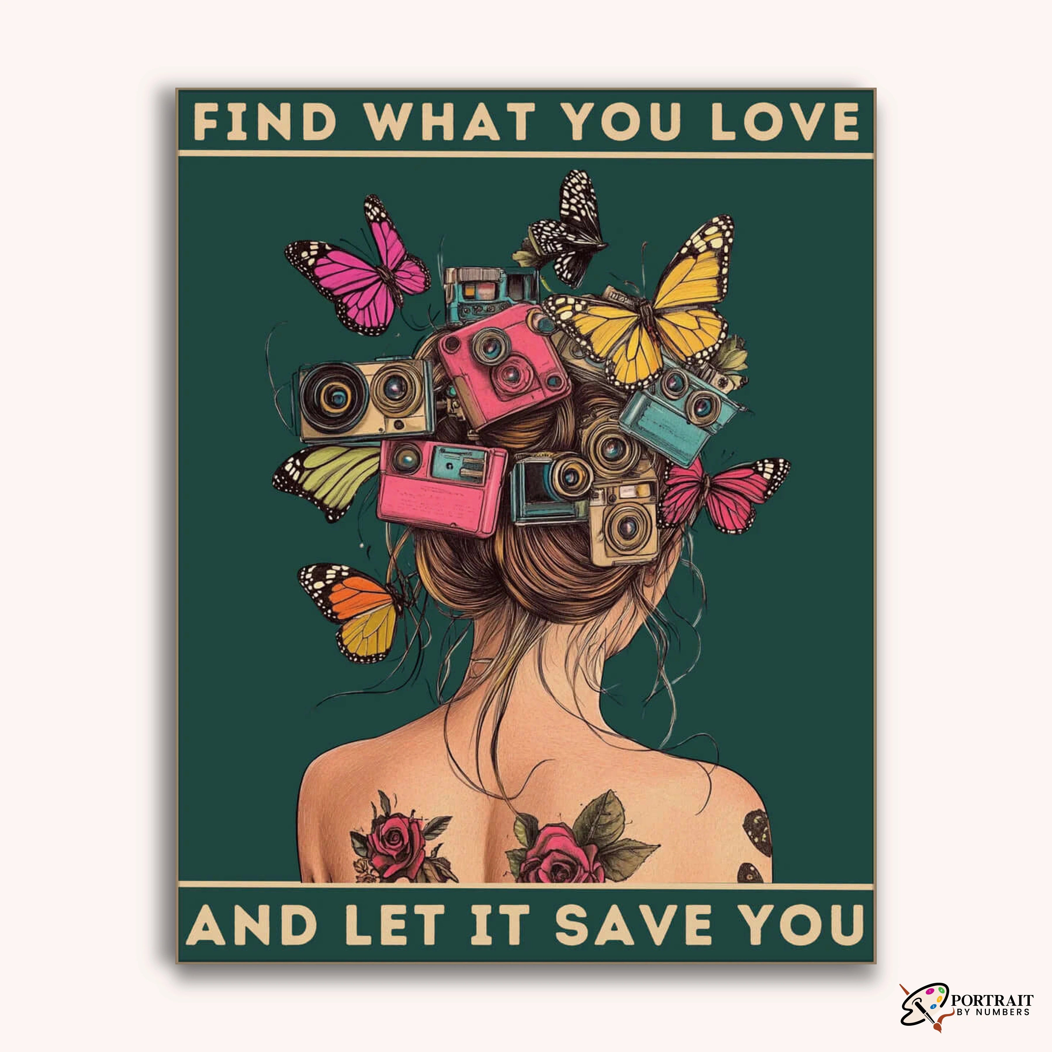 Find What You Love -  Paint by Numbers Kit for Adults -  Portrait By Numbers