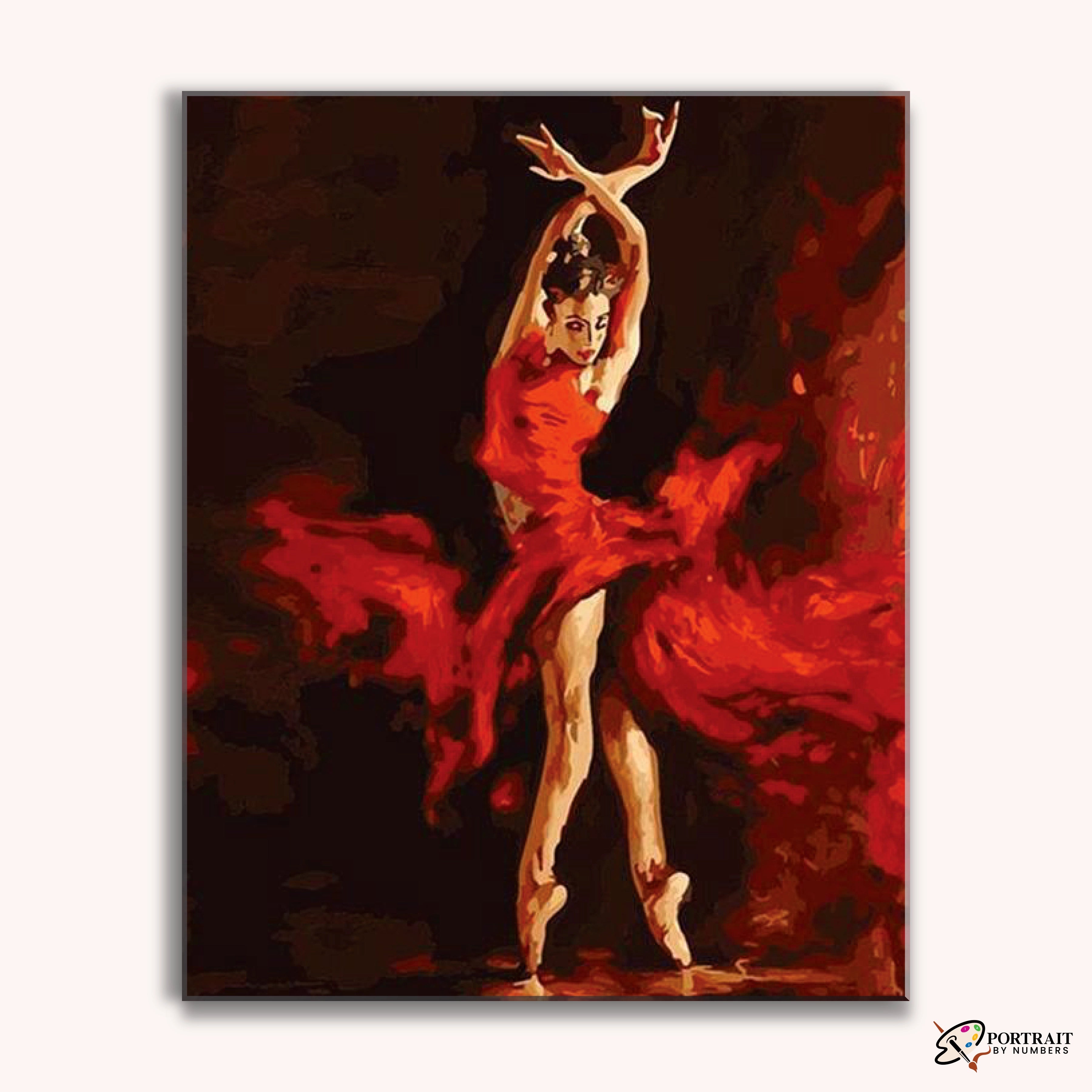 Flamenco Dancer -  Paint by Numbers Kit for Adults -  Portrait By Numbers