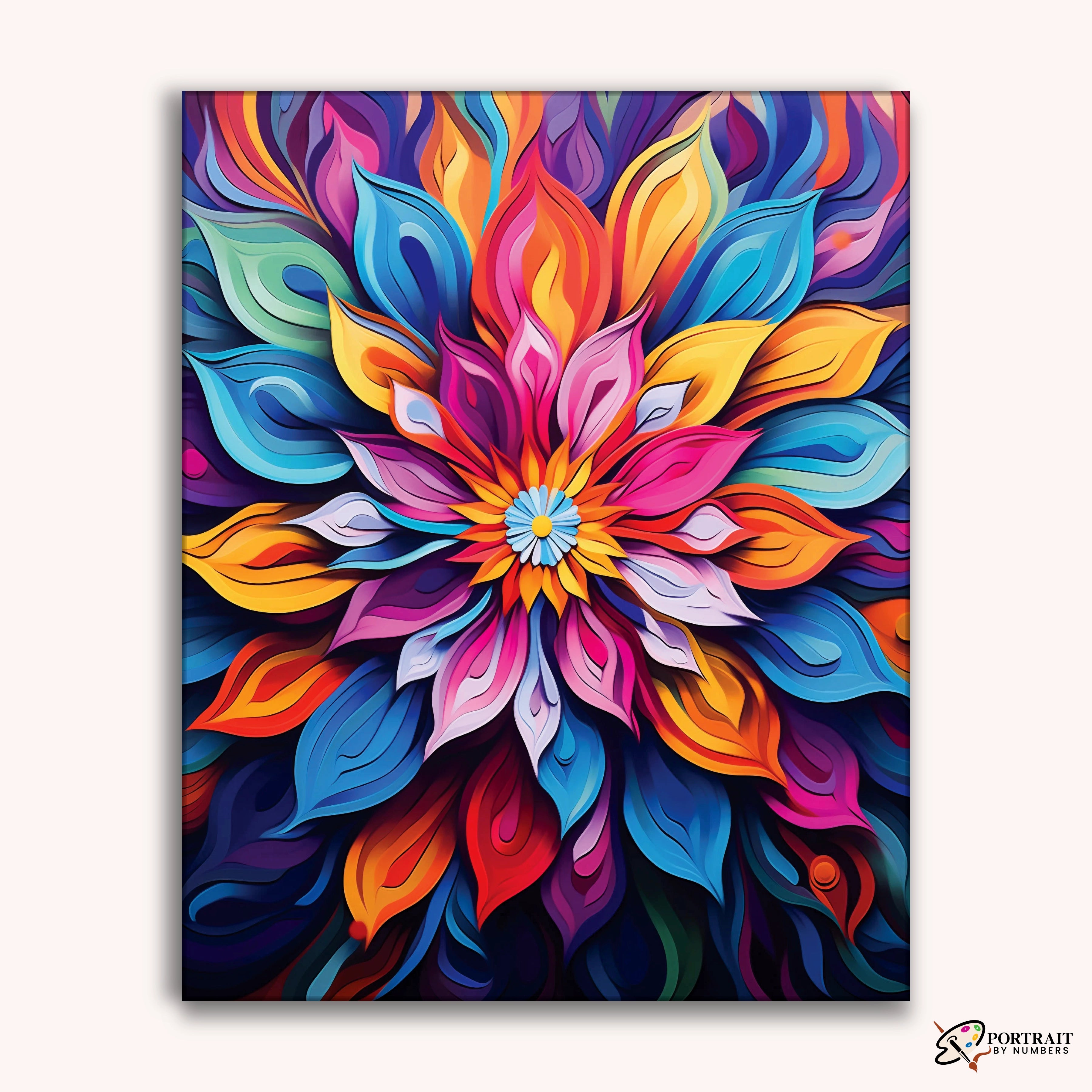 Floral Fusion -  Paint by Numbers Kit for Adults -  Portrait By Numbers