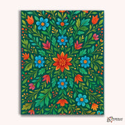 Floral Harmony (Mandala) -  Paint by Numbers Kit for Adults -  Portrait By Numbers