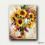 Floral Sunflowers -  Paint by Numbers Kit for Adults | Relaxing DIY Art Gift | -  Portrait By Numbers