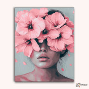 Floral Visage -  Paint by Numbers Kit for Adults -  Portrait By Numbers
