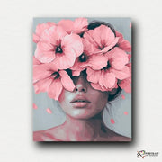 Floral Visage -  Paint by Numbers Kit for Adults | Relaxing DIY Art Gift | -  Portrait By Numbers