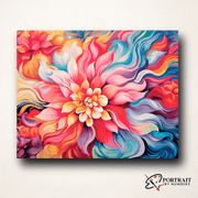 Floral Vortex -  Paint by Numbers Kit for Adults -  Portrait By Numbers