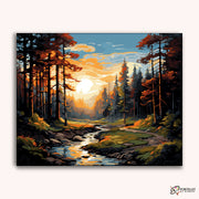 Forest Harmony -  Paint by Numbers Kit for Adults -  Portrait By Numbers