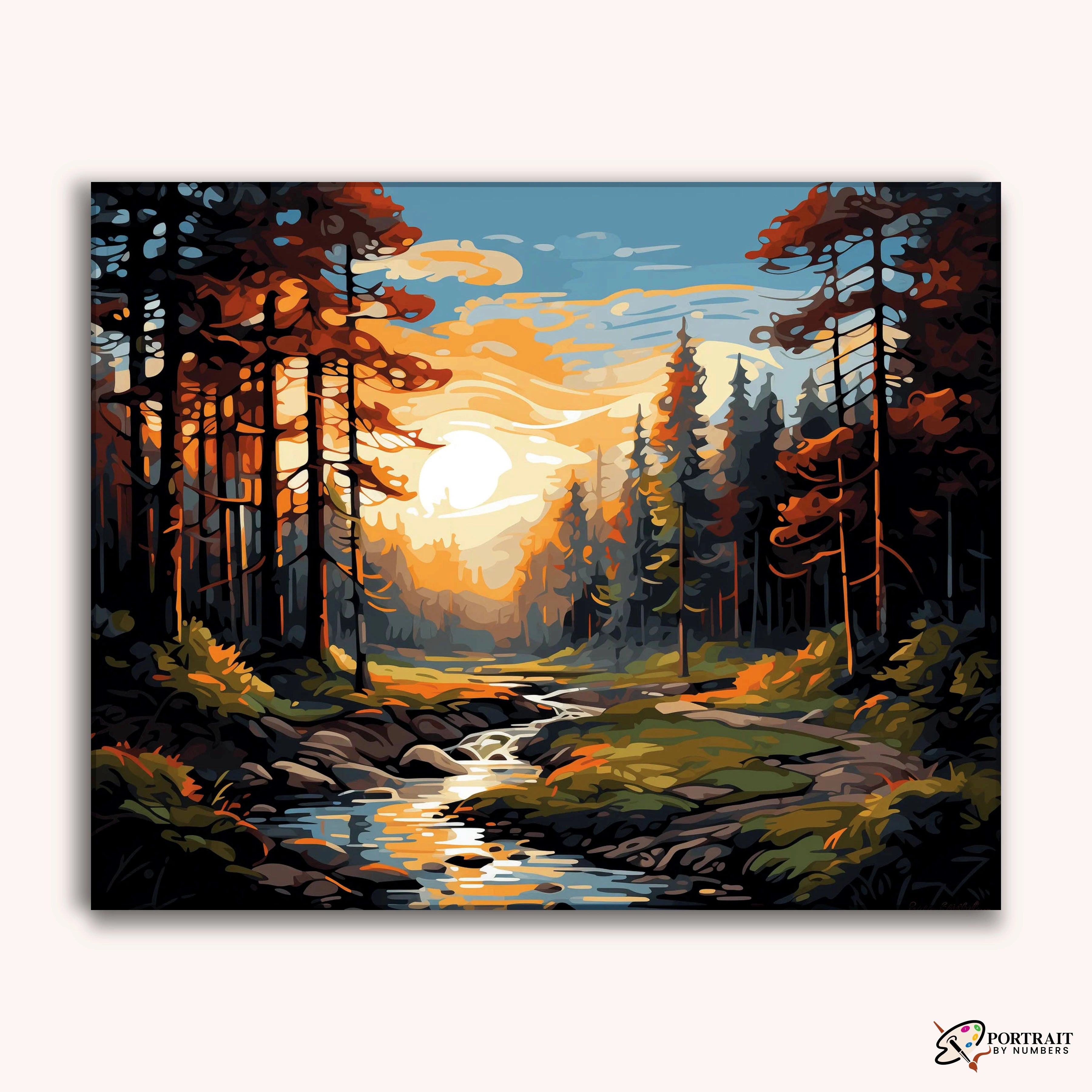 Forest Harmony -  Paint by Numbers Kit for Adults -  Portrait By Numbers