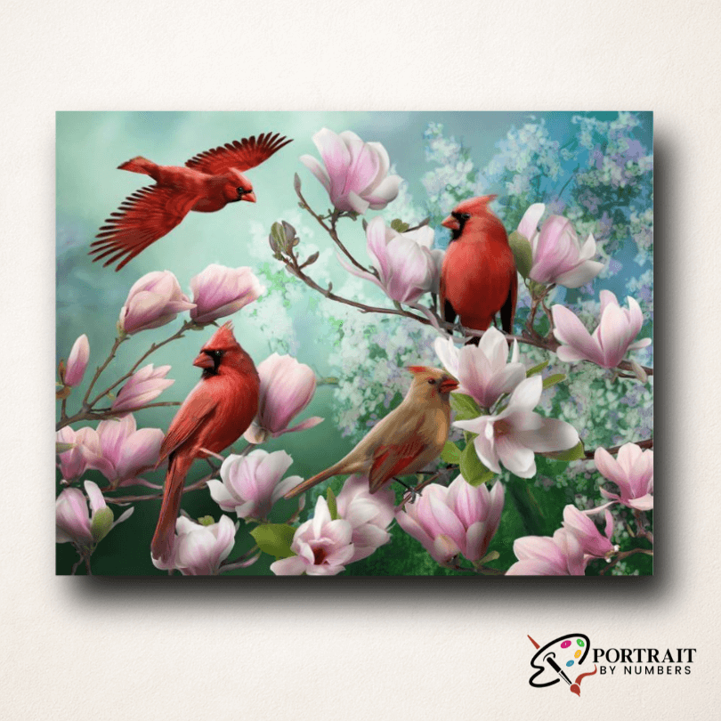 Four Beautiful Birds