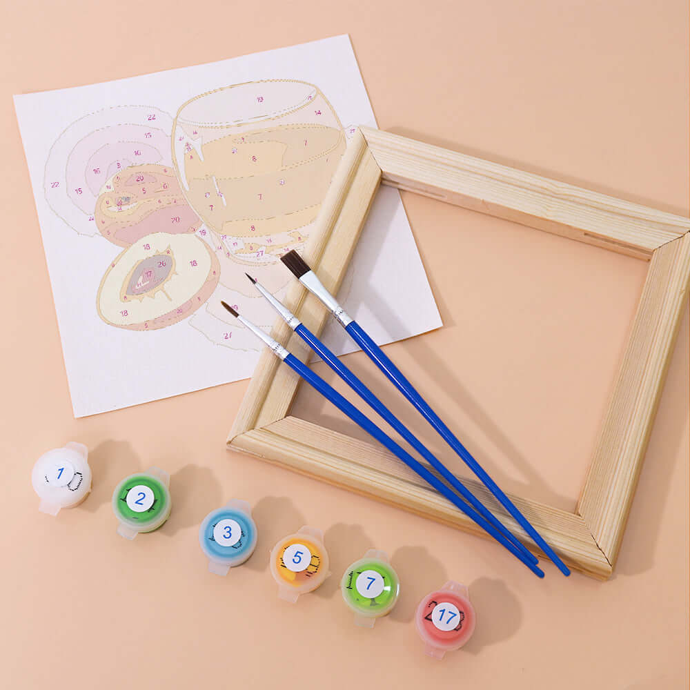Fresh Pours (Set of 6) -  Paint by numbers Kit -  Portrait By Numbers