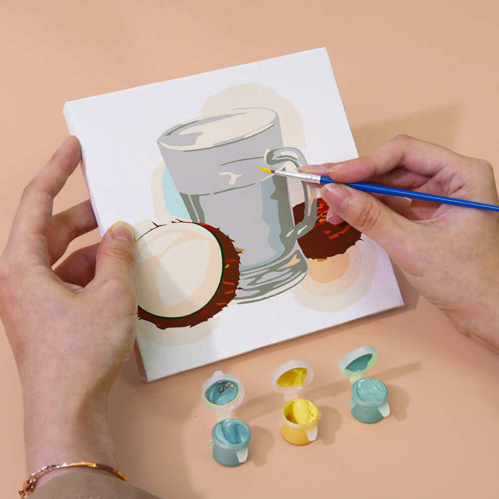 Fresh Pours (Set of 6) -  Paint by numbers Kit -  Portrait By Numbers