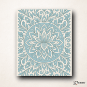 Frost Lotus (Mandala) -  Paint by numbers Kit -  Portrait By Numbers