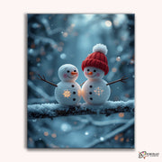 Frosty Friends -  Paint by Numbers Kit for Adults -  Portrait By Numbers