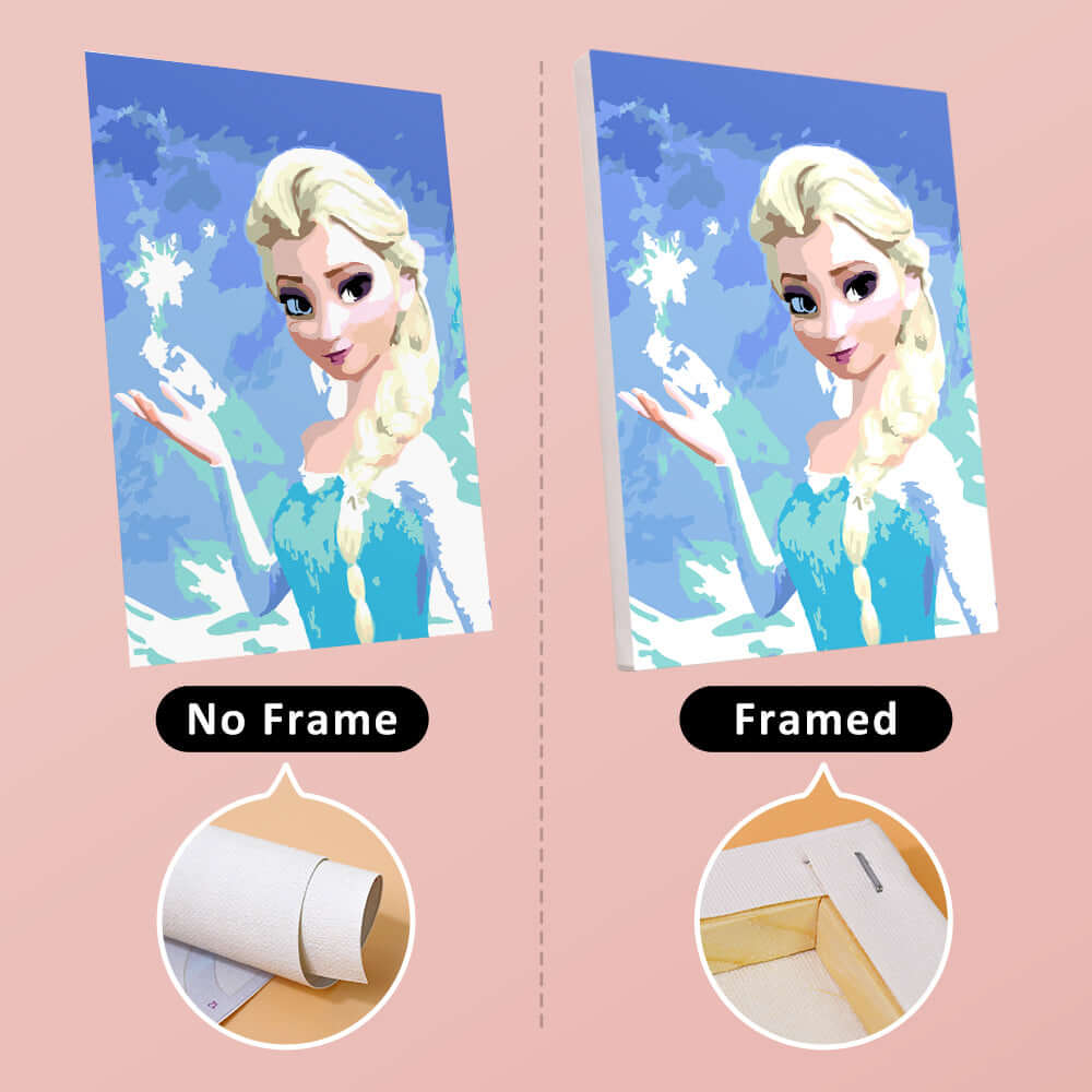 Frozen Sisters (Set of 6) -  Paint by Numbers Kit for Adults -  Portrait By Numbers