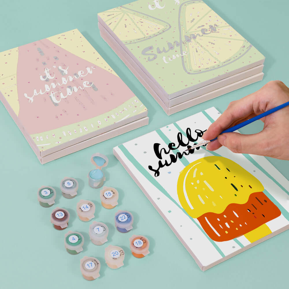 Fruity Summer (Set of 6) -  Paint by Numbers Kit for Adults -  Portrait By Numbers