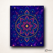 Galactic Lotus (Mandala) -  Paint by numbers Kit -  Portrait By Numbers
