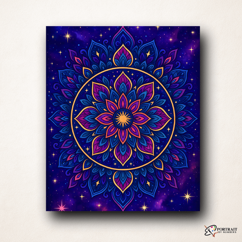 Galactic Lotus (Mandala)