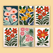 Garden Pop (Set of 6) -  Paint by numbers Kit -  Portrait By Numbers