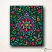 Garden Whirl (Mandala) -  Paint by numbers Kit -  Portrait By Numbers