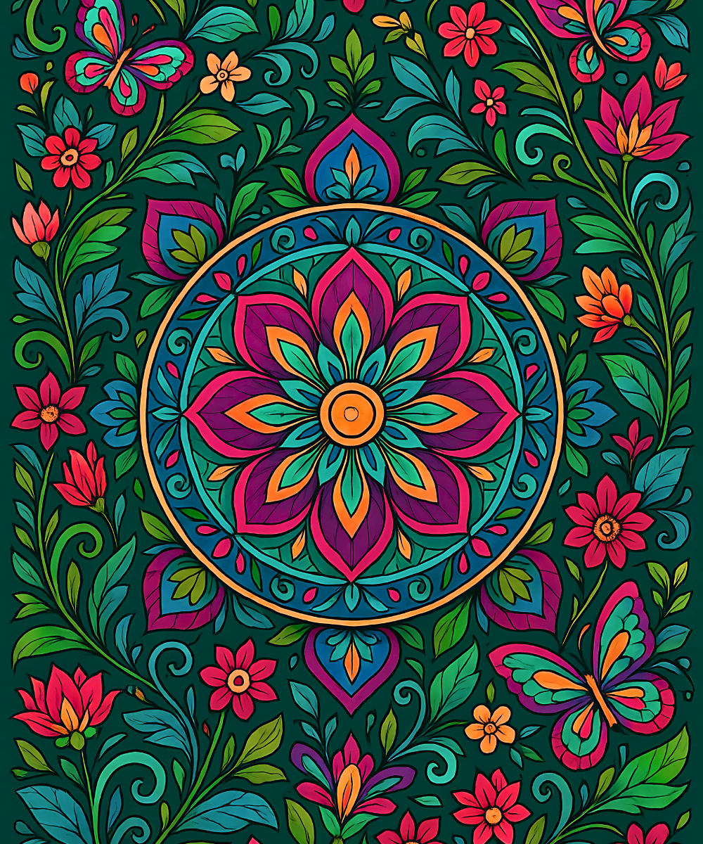 Garden Whirl (Mandala)