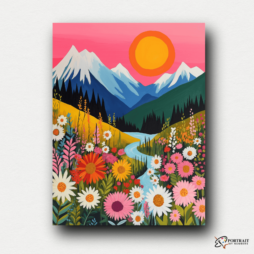 Garden of Dreams -  Paint by numbers Kit -  Portrait By Numbers