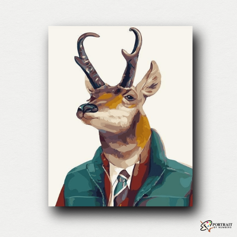 Gentleman Sr. Gazelle -  Paint by numbers -  Portrait By Numbers