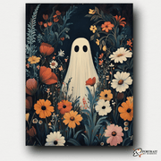 Ghost in Bloom -  Paint by numbers Kit -  Portrait By Numbers