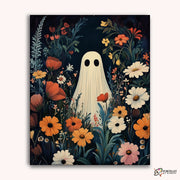 Ghost in Bloom -  Paint by Numbers Kit for Adults -  Portrait By Numbers