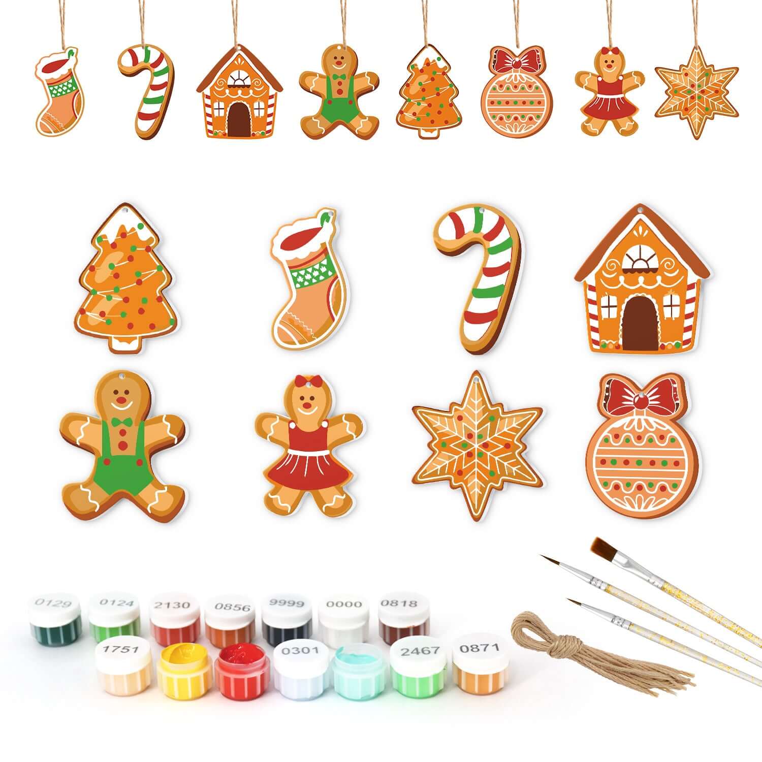 Gingerbread Magic -  Paint by Numbers Kit for Adults -  Portrait By Numbers