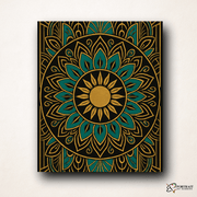 Golden Dusk (Mandala) -  Paint by numbers Kit -  Portrait By Numbers