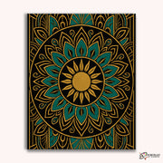 Golden Dusk (Mandala) -  Paint by Numbers Kit for Adults -  Portrait By Numbers