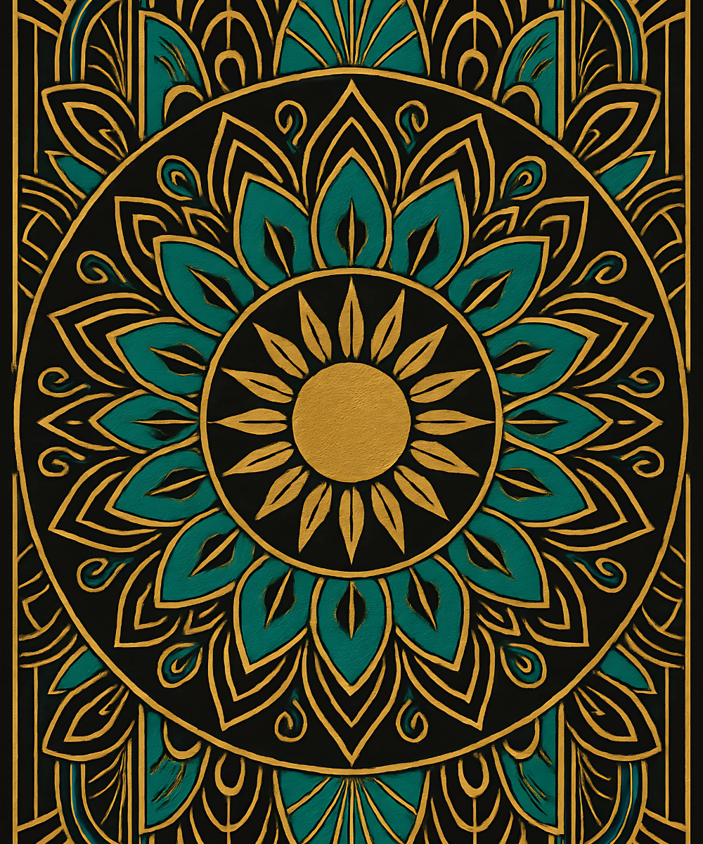 Golden Dusk (Mandala)