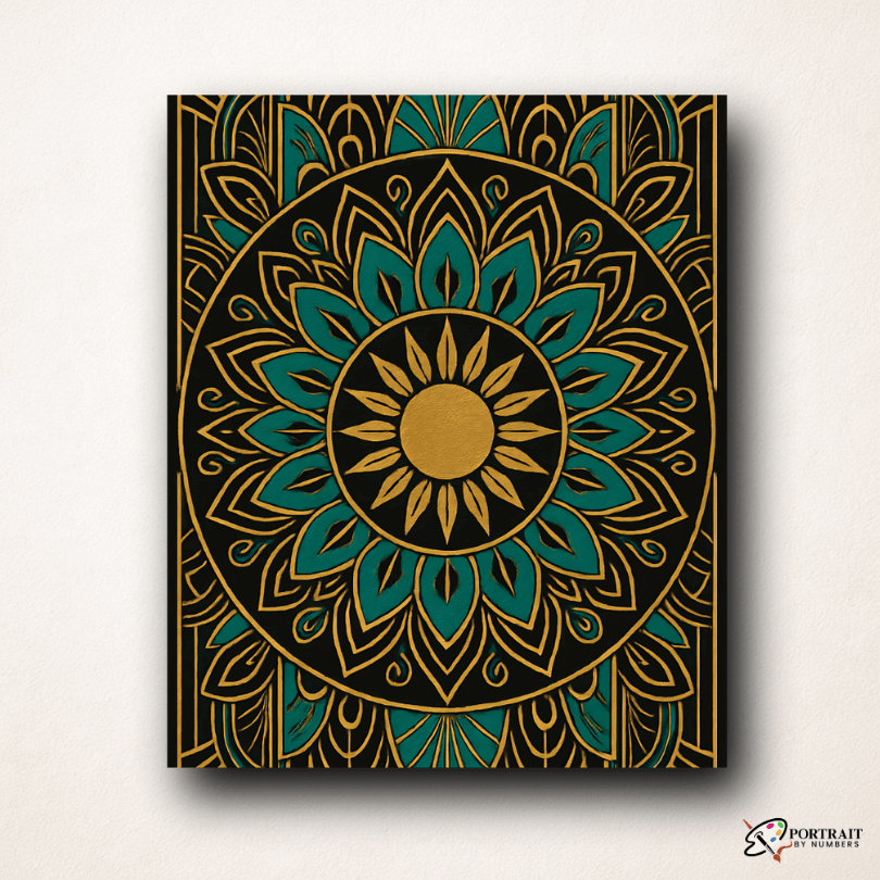 Golden Dusk (Mandala)