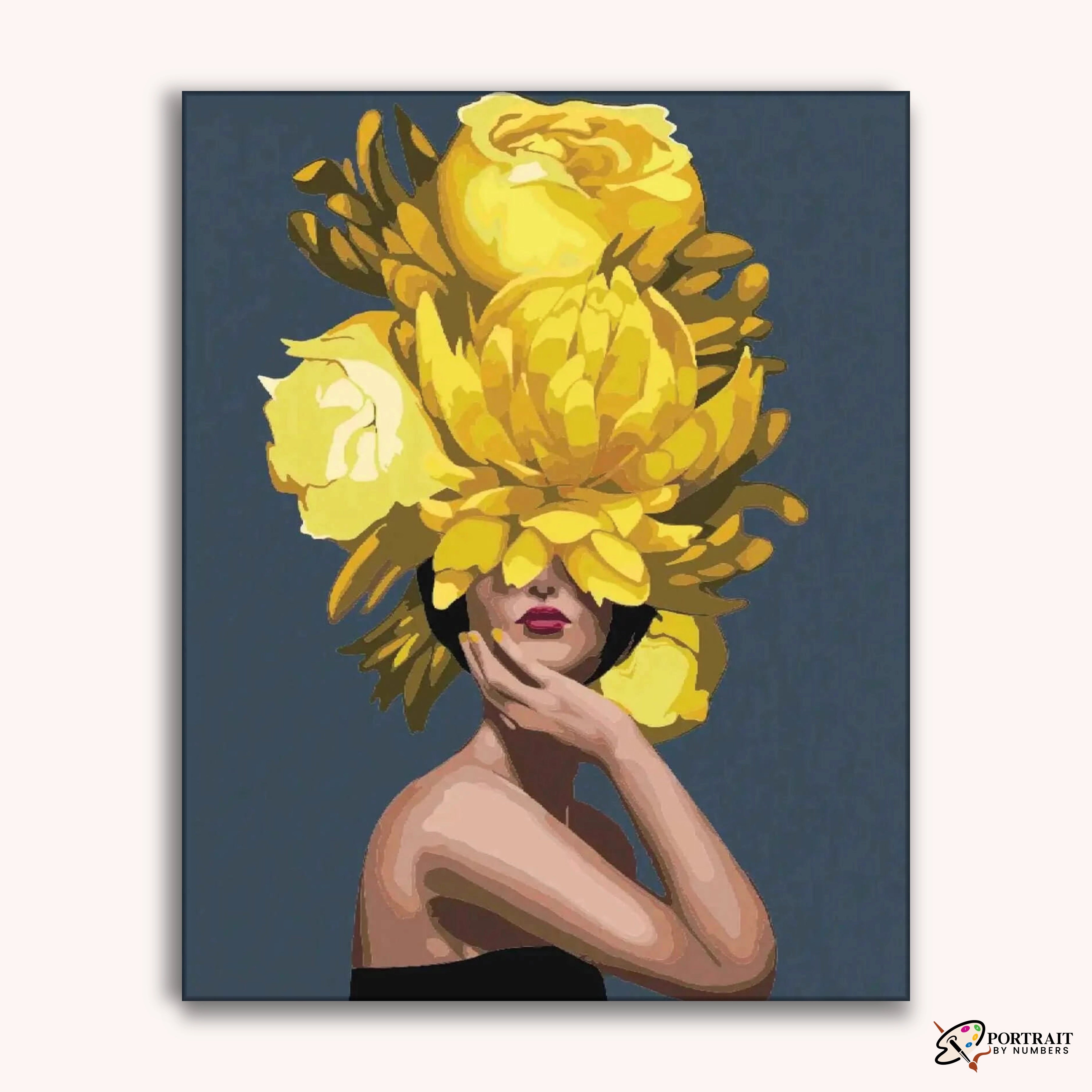 Golden Enigma -  Paint by Numbers Kit for Adults -  Portrait By Numbers