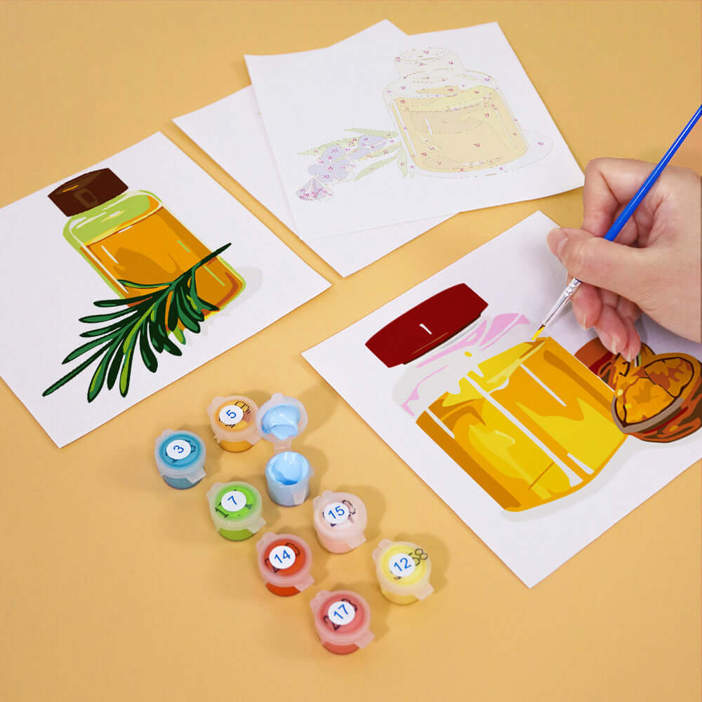 Golden Essence (Set of 6) -  Paint by Numbers Kit for Adults -  Portrait By Numbers