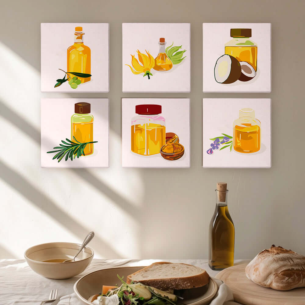 Golden Essence (Set of 6) -  Paint by Numbers Kit for Adults -  Portrait By Numbers