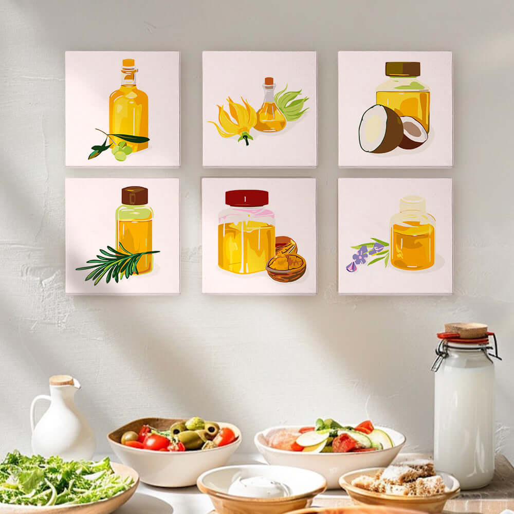 Golden Essence (Set of 6) -  Paint by Numbers Kit for Adults -  Portrait By Numbers