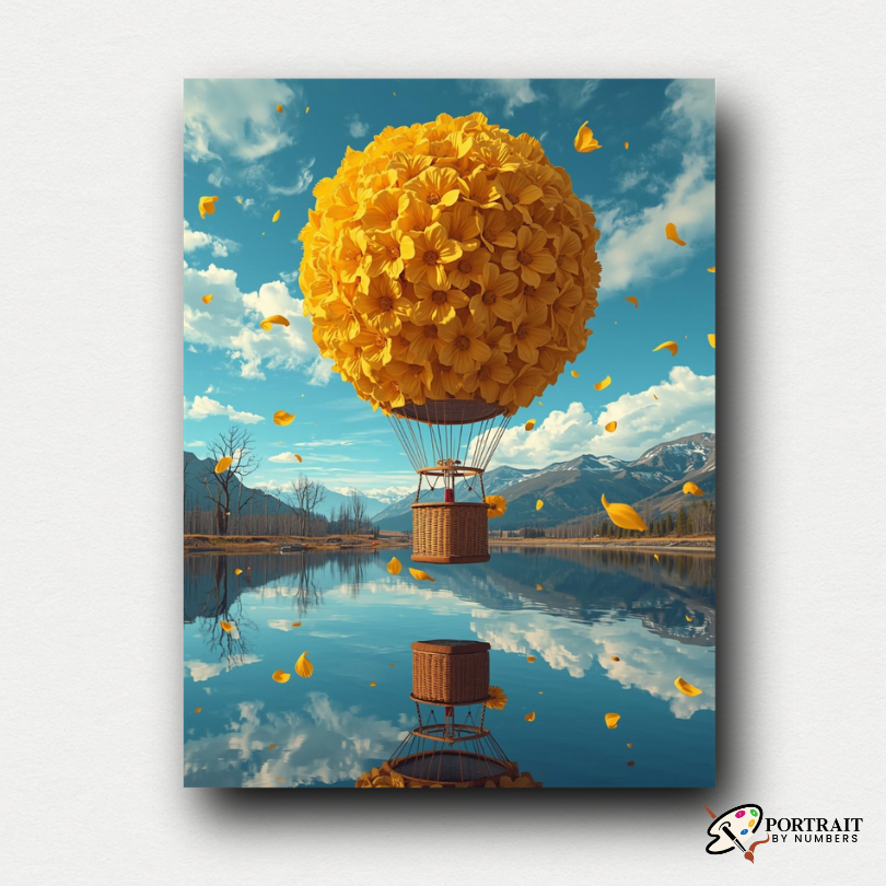 Golden Reflection -  Paint by numbers Kit -  Portrait By Numbers