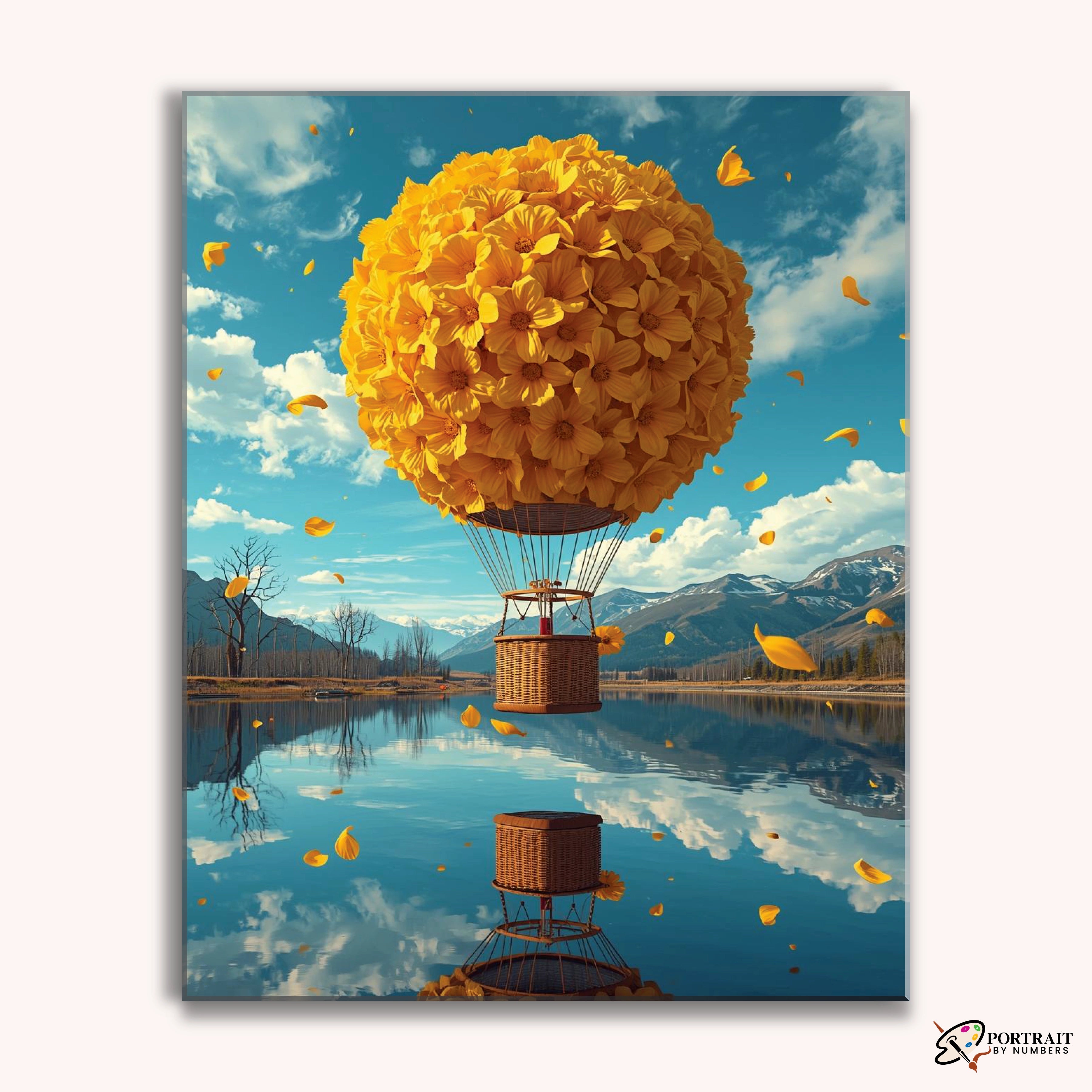 Golden Reflection -  Paint by Numbers Kit for Adults -  Portrait By Numbers