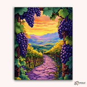 Golden Vineyard -  Paint by Numbers Kit for Adults -  Portrait By Numbers