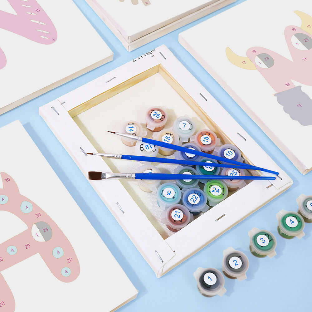 Goofy ABCs (Alphabet) -  Paint by numbers Kit -  Portrait By Numbers