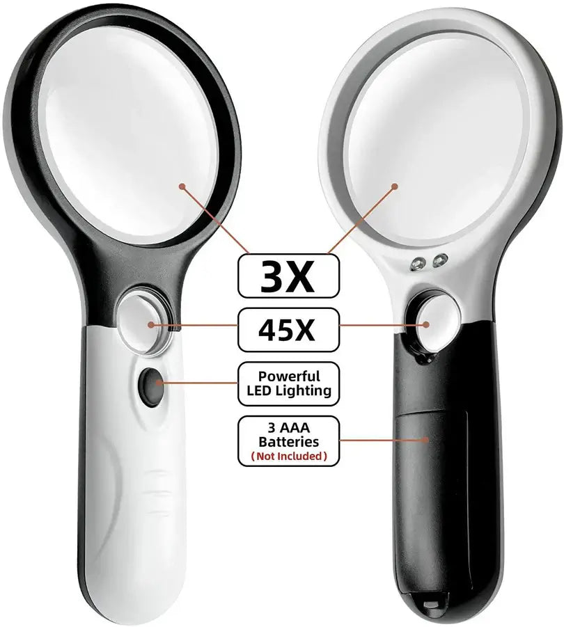 Handheld Magnifying Glass -  Paint by Numbers Kit for Adults -  Portrait By Numbers