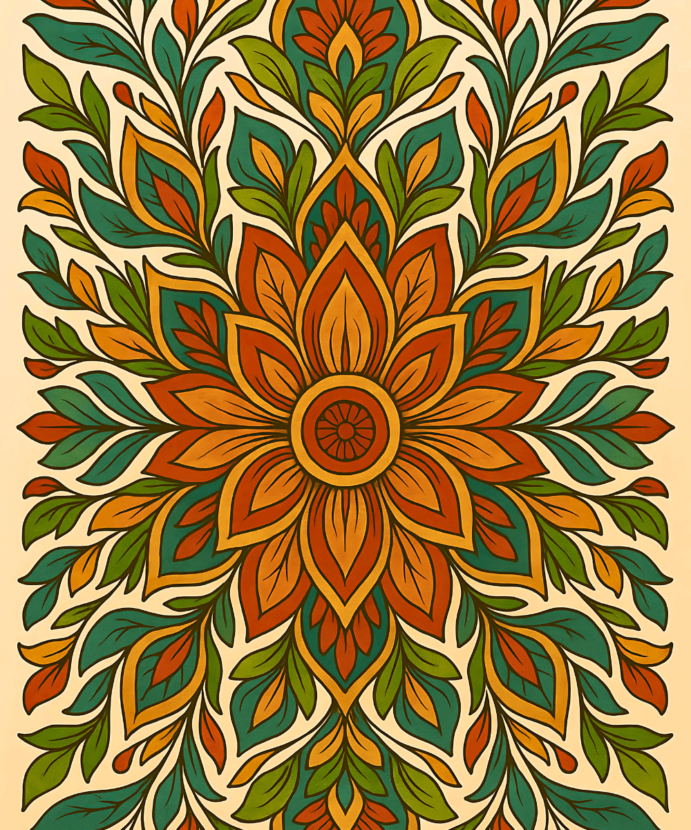Harvest Bloom (Mandala) -  Paint by numbers Kit -  Portrait By Numbers