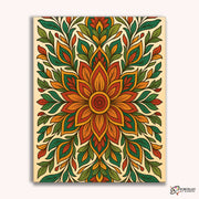 Harvest Bloom (Mandala) -  Paint by Numbers Kit for Adults -  Portrait By Numbers